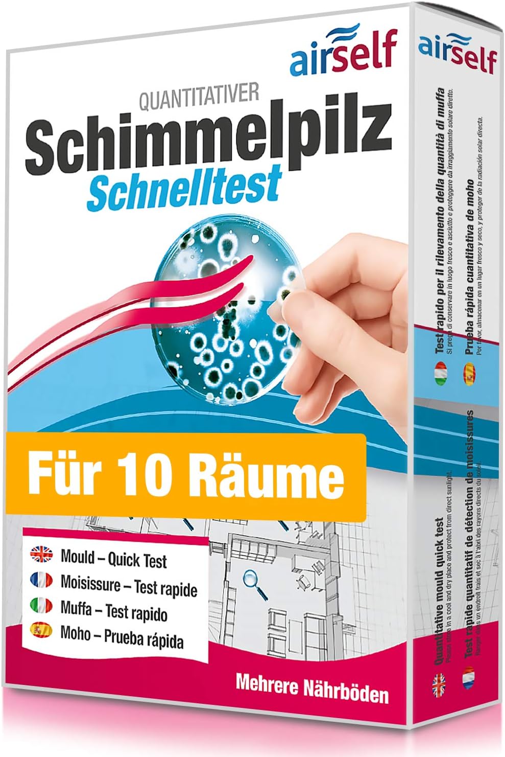 airself Schimmelpilz Schnelltest für 10 Räume